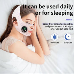 USB Rechargeable EMS Facial Slimming Strap, Face Lift, Cheek Lifter, Reduce Double Chin, Head Massage