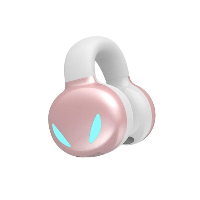 1PC Painless Wear Wireless Bluetooth Headset, Noise Cancelling Ear Clip Bluetooth Earphones, Open Ear Business Driving Headphones