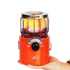 2-in-1 Portable 2000W Gas Heater Outdoor Camping Stove Heating Cooker for Ice Fishing Camping Hiking Picnicking Hunting