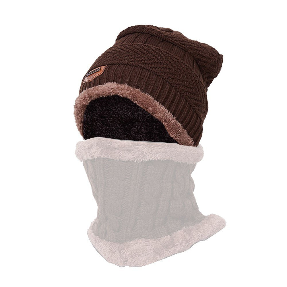 Warm Knit Beanie Winter Plush HatWomen Men Sports Head Warmer Hiking Camping Cycling Skull Cap Outdoor Sports Equipment