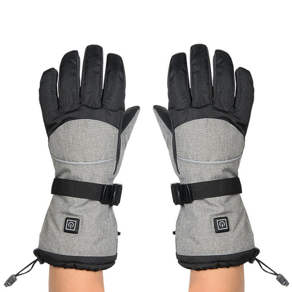 Electric Heated Gloves Waterproof Winter Gloves with 3 Heating Levels for Driving Skiing Hiking Fishing Hunting