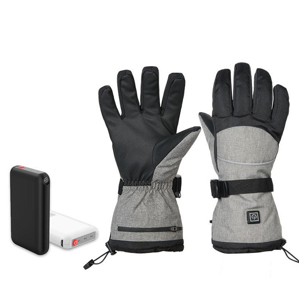 Electric Heated Gloves Waterproof Winter Gloves with 3 Heating Levels for Driving Skiing Hiking Fishing Hunting