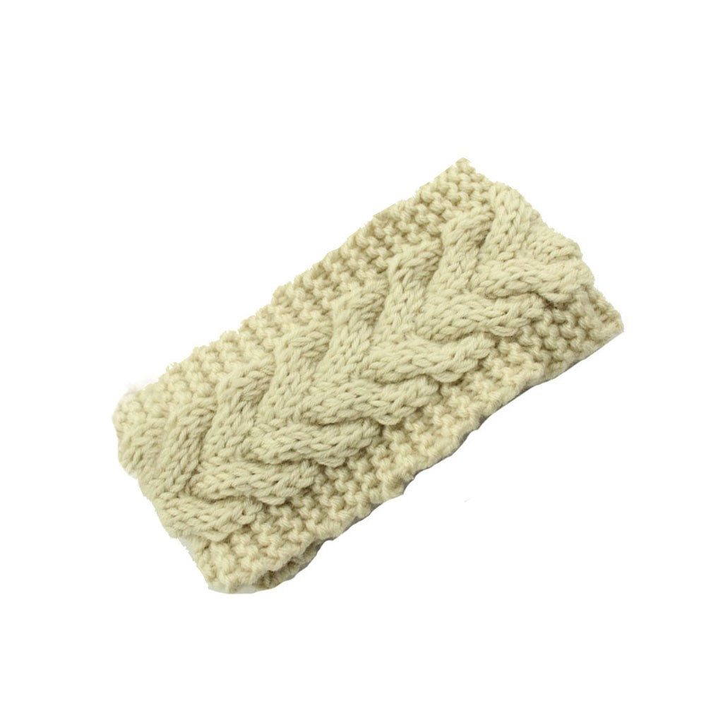 Winter Fashion Women Knitted Turban Headbands Warm Crochet Headwrap Wide Ear Warmer