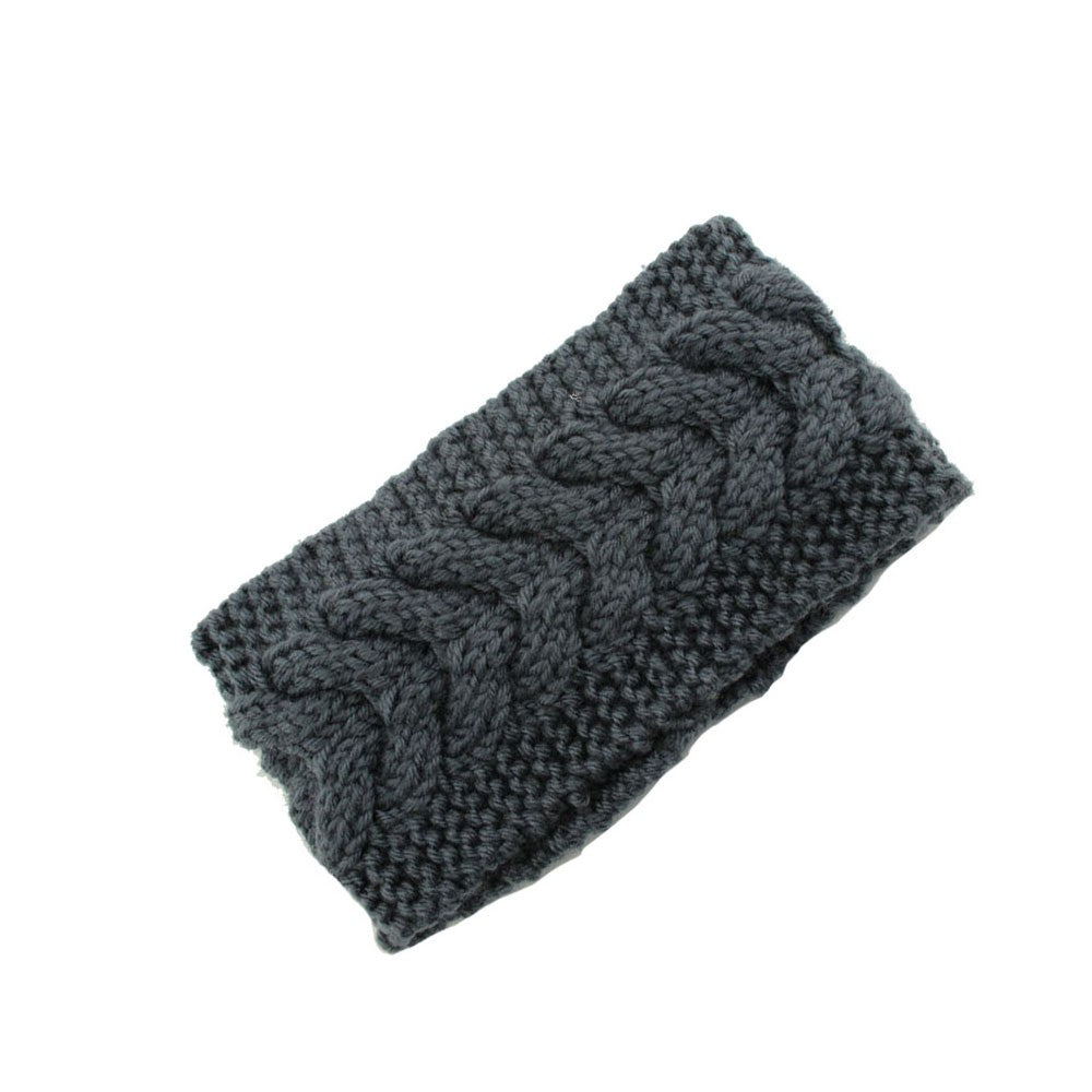 Winter Fashion Women Knitted Turban Headbands Warm Crochet Headwrap Wide Ear Warmer