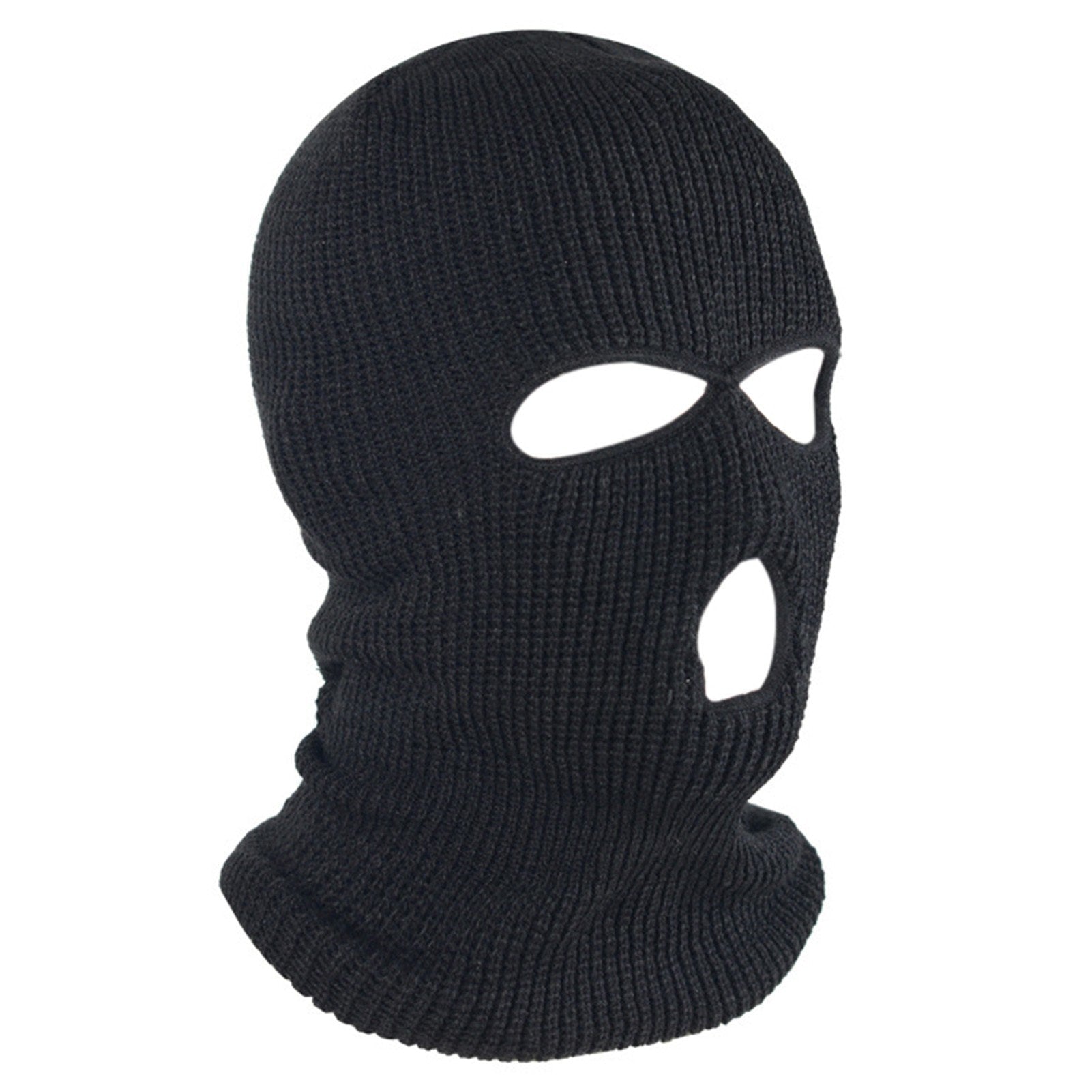 Thermal Face Mask Wind-proof 3 Hole Winter Knitted Cycling Mask Neck Warmer Motorcycle Under Helmet Lining Mask Caps Ultimate Thermal Retention Hat Full Face Cover Ski Mask