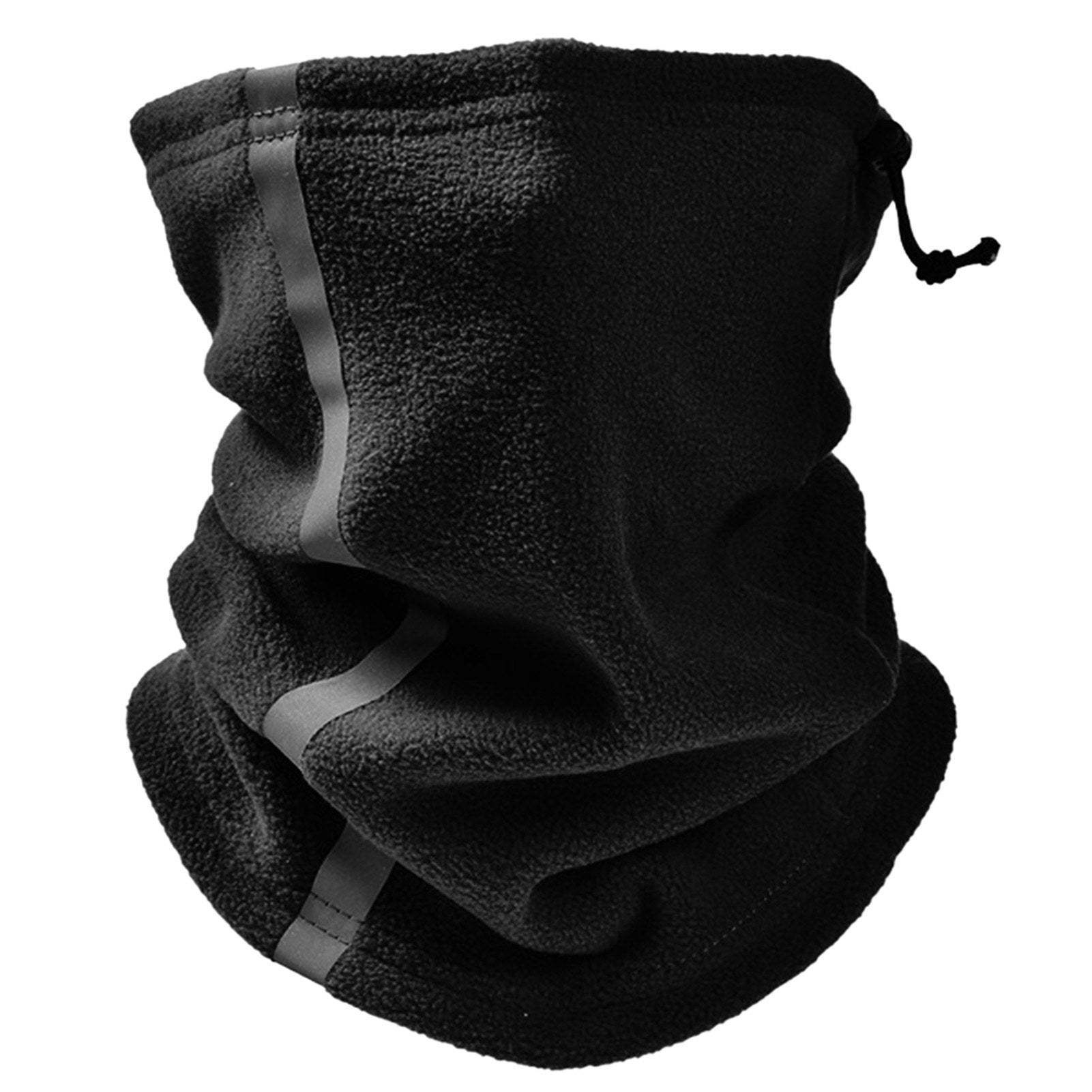 Adjustable Fleece Neck Gaiter Warmer Reflective Safety Face Cover Balaclava Winter Warm Outdoor Sport Scarf for Men and Women Skiing Cycling Running