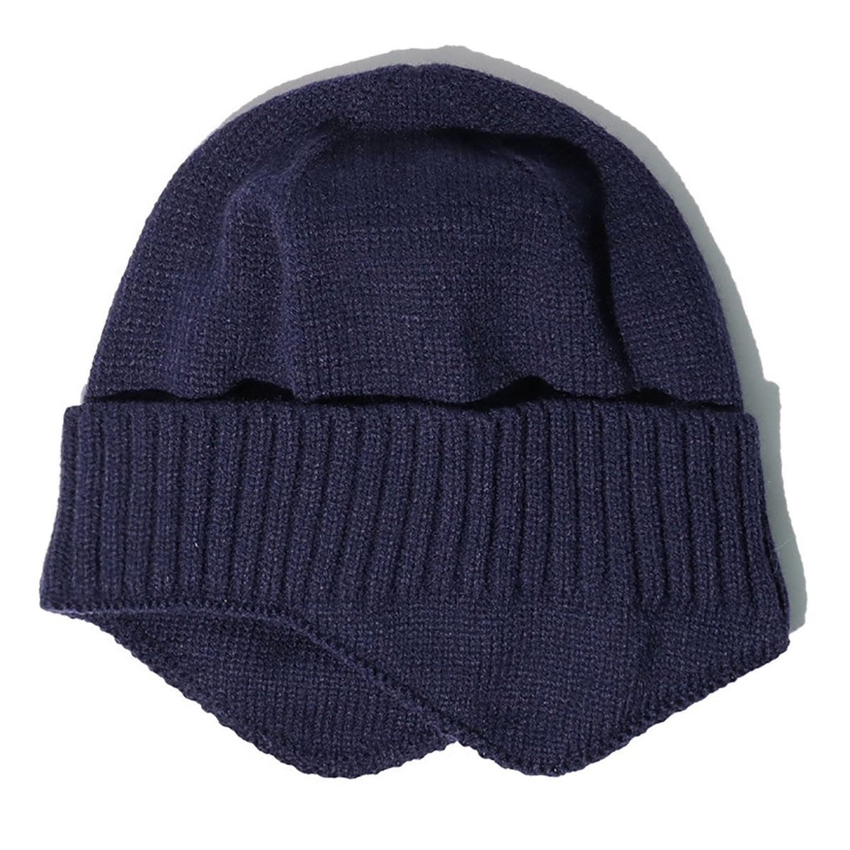 Men Women Winter Knitted Hat Warm Fleece Earflaps Windproof Outdoor Sport Cycling Beanie Hat