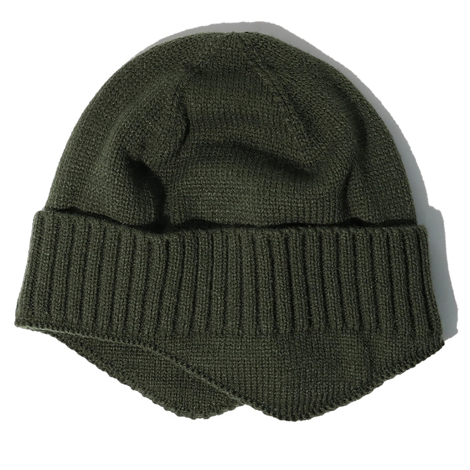 Men Women Winter Knitted Hat Warm Fleece Earflaps Windproof Outdoor Sport Cycling Beanie Hat