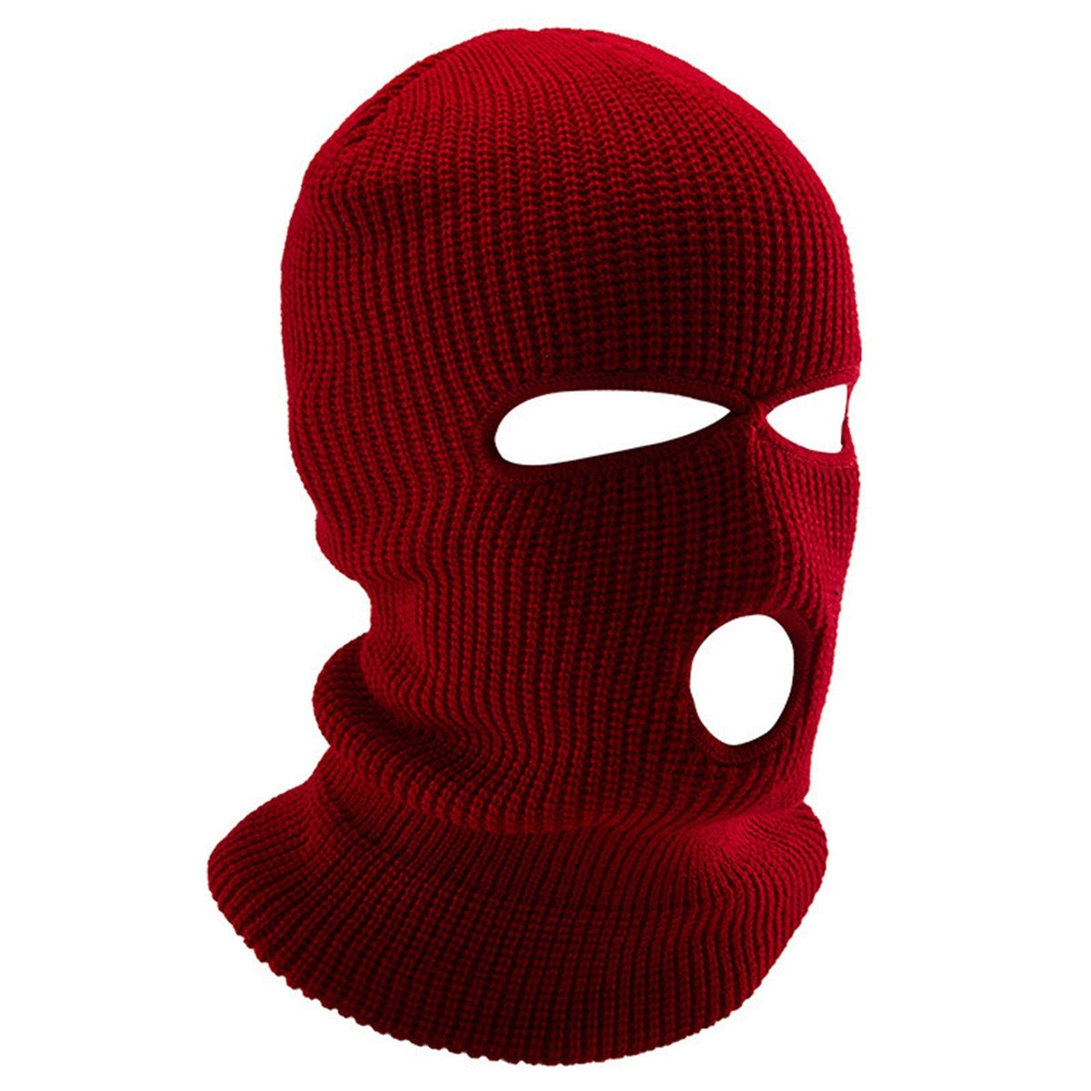 Thermal Face Mask Wind-proof 3 Hole Winter Knitted Cycling Mask Neck Warmer Motorcycle Under Helmet Lining Mask Caps Ultimate Thermal Retention Hat Full Face Cover Ski Mask