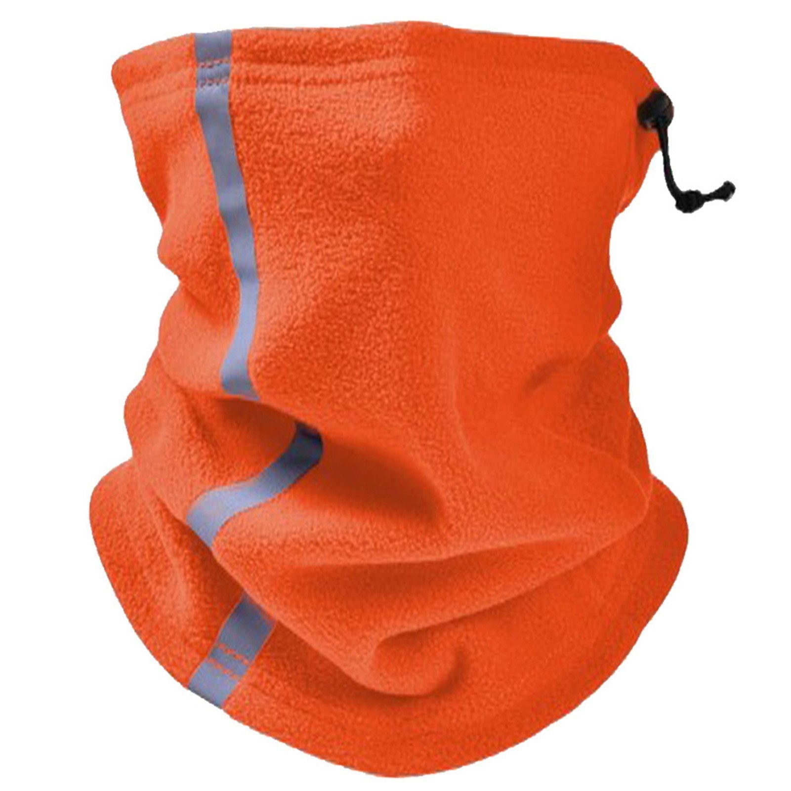 Adjustable Fleece Neck Gaiter Warmer Reflective Safety Face Cover Balaclava Winter Warm Outdoor Sport Scarf for Men and Women Skiing Cycling Running