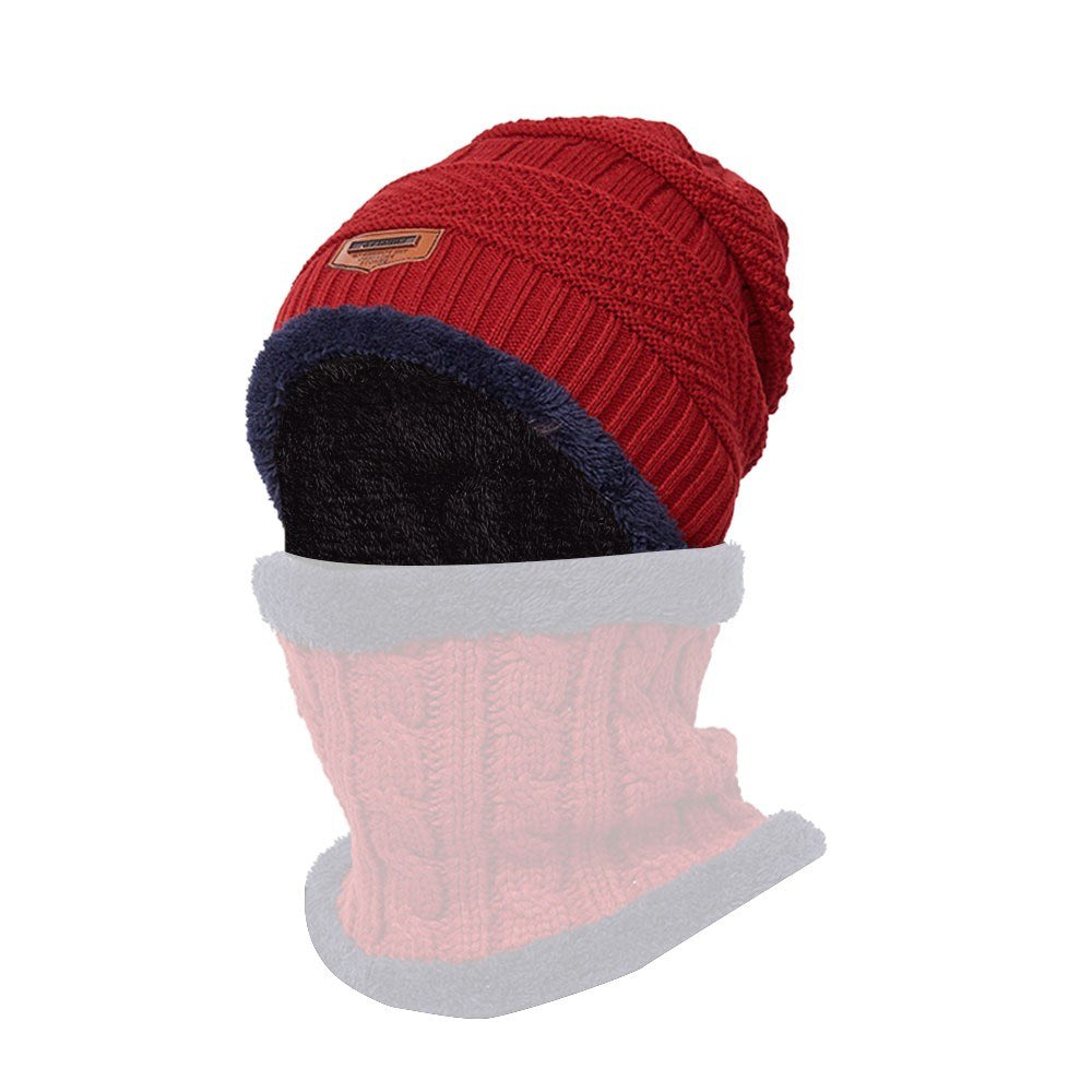 Warm Knit Beanie Winter Plush HatWomen Men Sports Head Warmer Hiking Camping Cycling Skull Cap Outdoor Sports Equipment