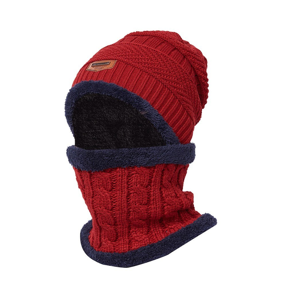 Warm Knit Beanie Winter Plush HatWomen Men Sports Head Warmer Hiking Camping Cycling Skull Cap Outdoor Sports Equipment