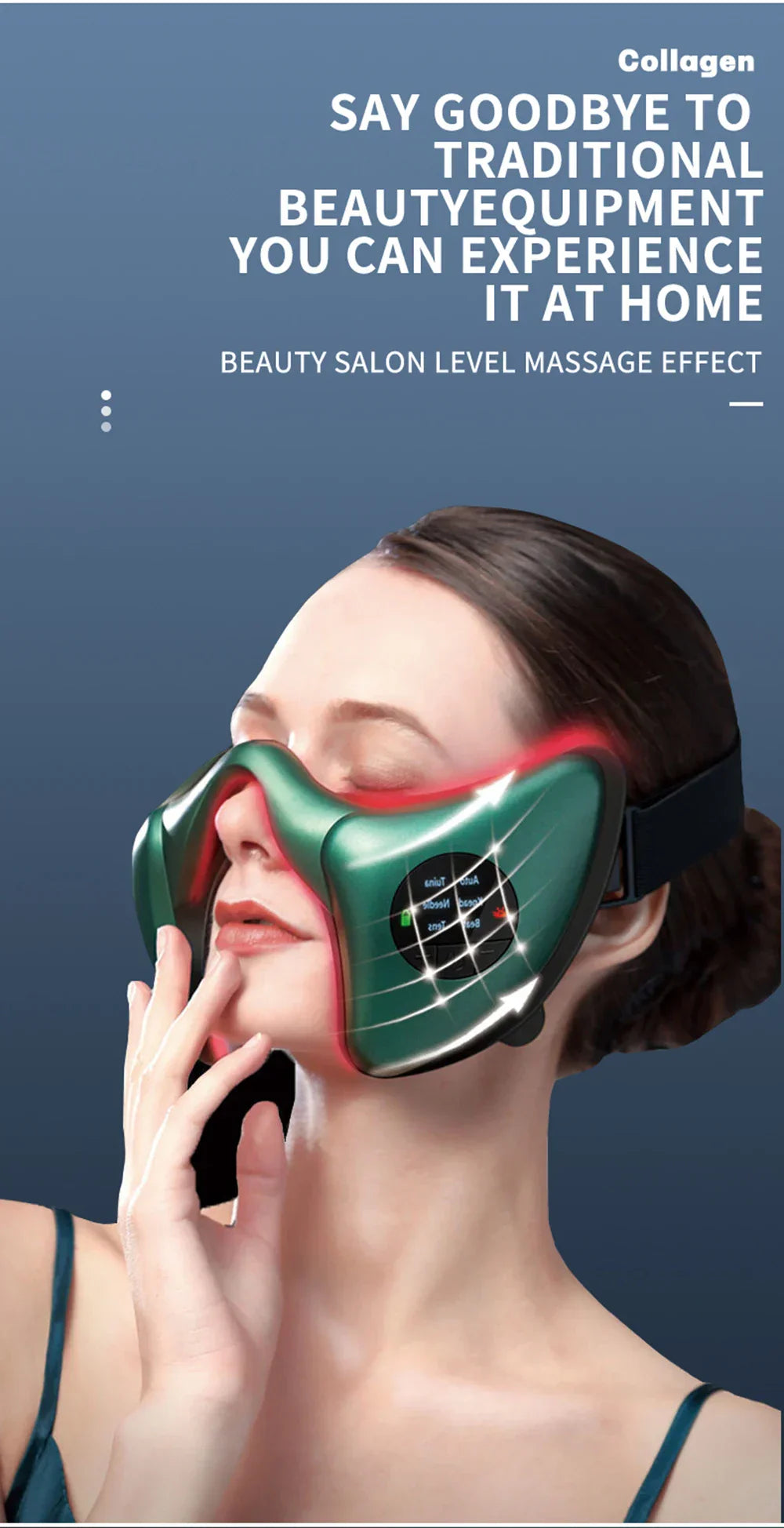 V-Shaped Facial Massager, Lift & Tighten Muscles, Mandibular Weight Loss, Face Care Phototherapy
