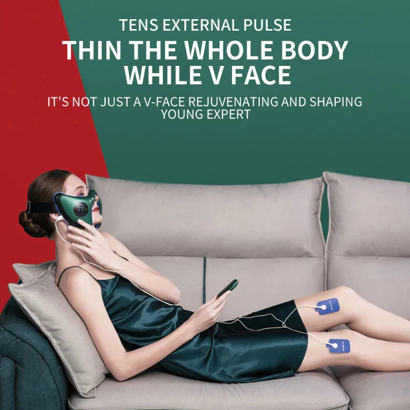 V-Shaped Facial Massager, Lift & Tighten Muscles, Mandibular Weight Loss, Face Care Phototherapy