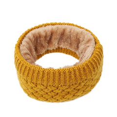 Winter Ribbed Knitted Circle Loop Ring Scarf Thickness Collar Scarves Neck Warmer