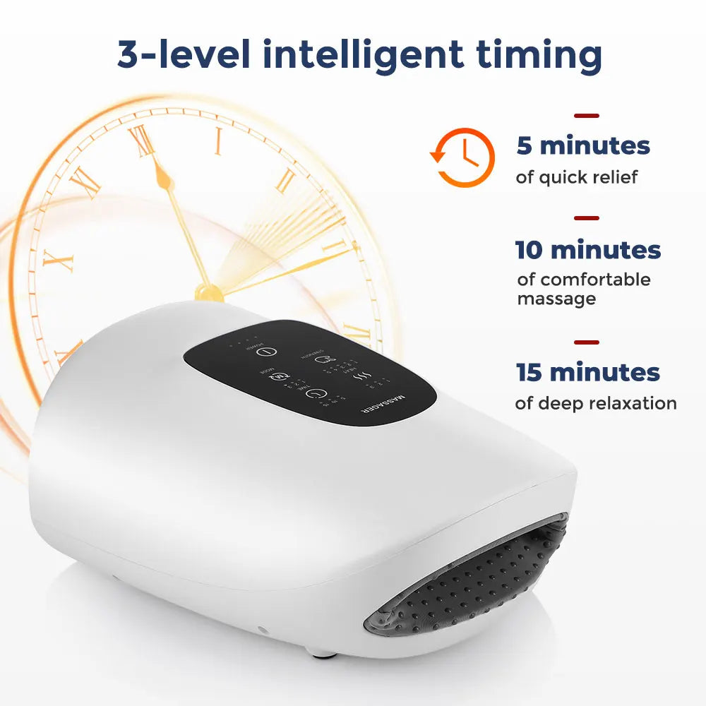 Wireless Electric Hand Massager with Air Compression, Hot Compress for Arthritis and Muscle Relaxation