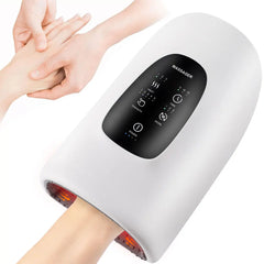 Wireless Electric Hand Massager with Air Compression, Hot Compress for Arthritis and Muscle Relaxation