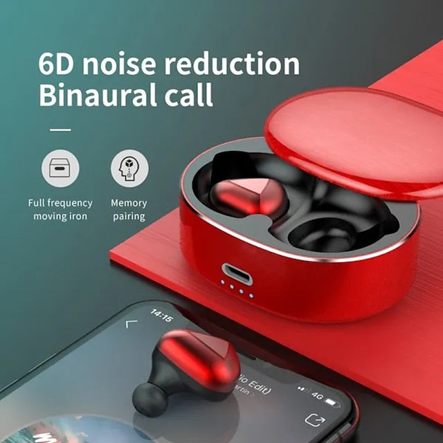AI Control Tws Mini Wireless Bluetooth Headphone Waterproof Noise Cancelling Sports Headset Game Earphone Built-in Microphone Call