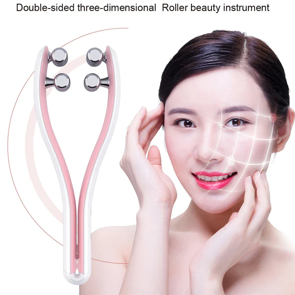 Y-Shape Face Lifting Roller, Facial Massager for Chin Lift, Skin Care Beauty Tool for Home Use