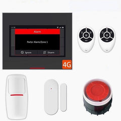 Staniot Wireless Wifi Smart Home Security Burglar Alarm System Kits Compatible with Alexa Support IOS & Android APP