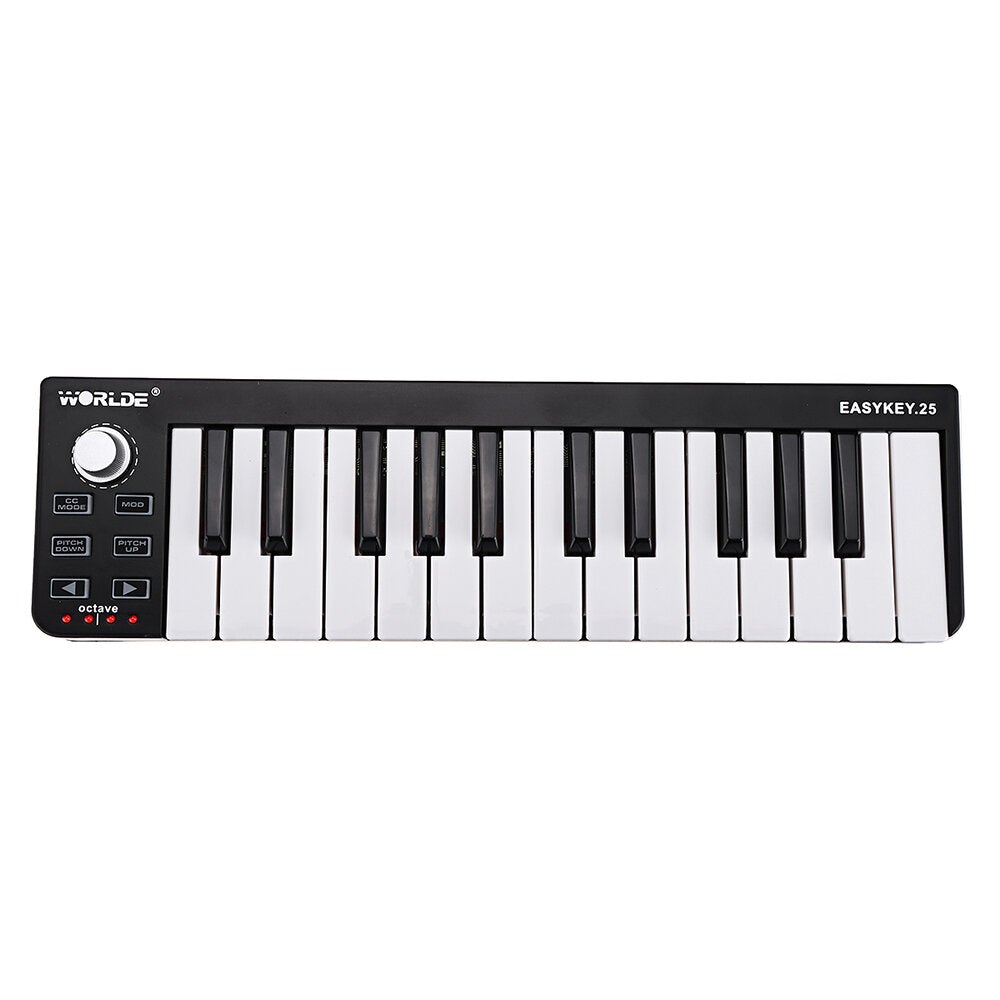 Portable Electronic MIDI Keyboard Mini 25 Key USB MIDI Controller