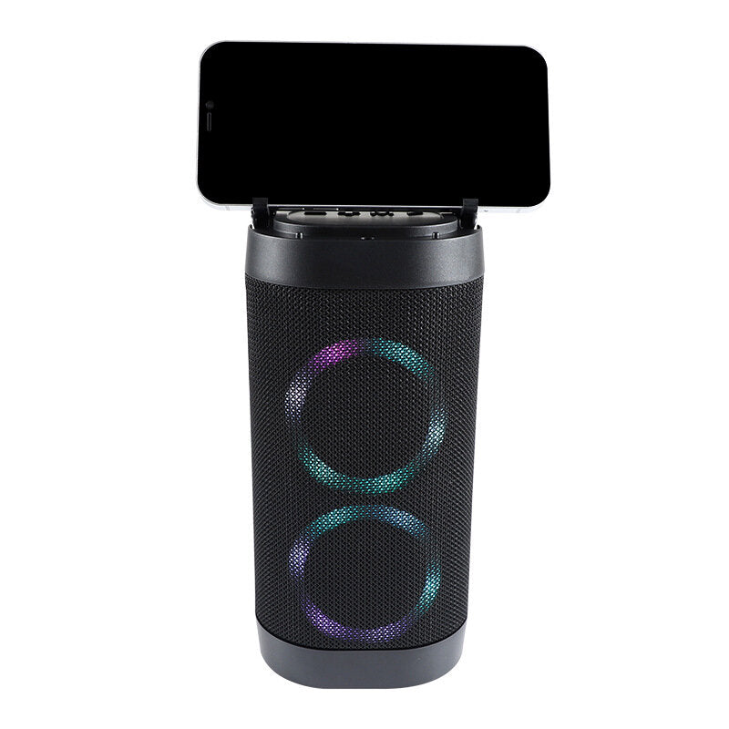 Bluetooth 5.0 Holder Outdoor Speaker Waterproof HiFi Bass Sound Subwoofer Support USB TF FM