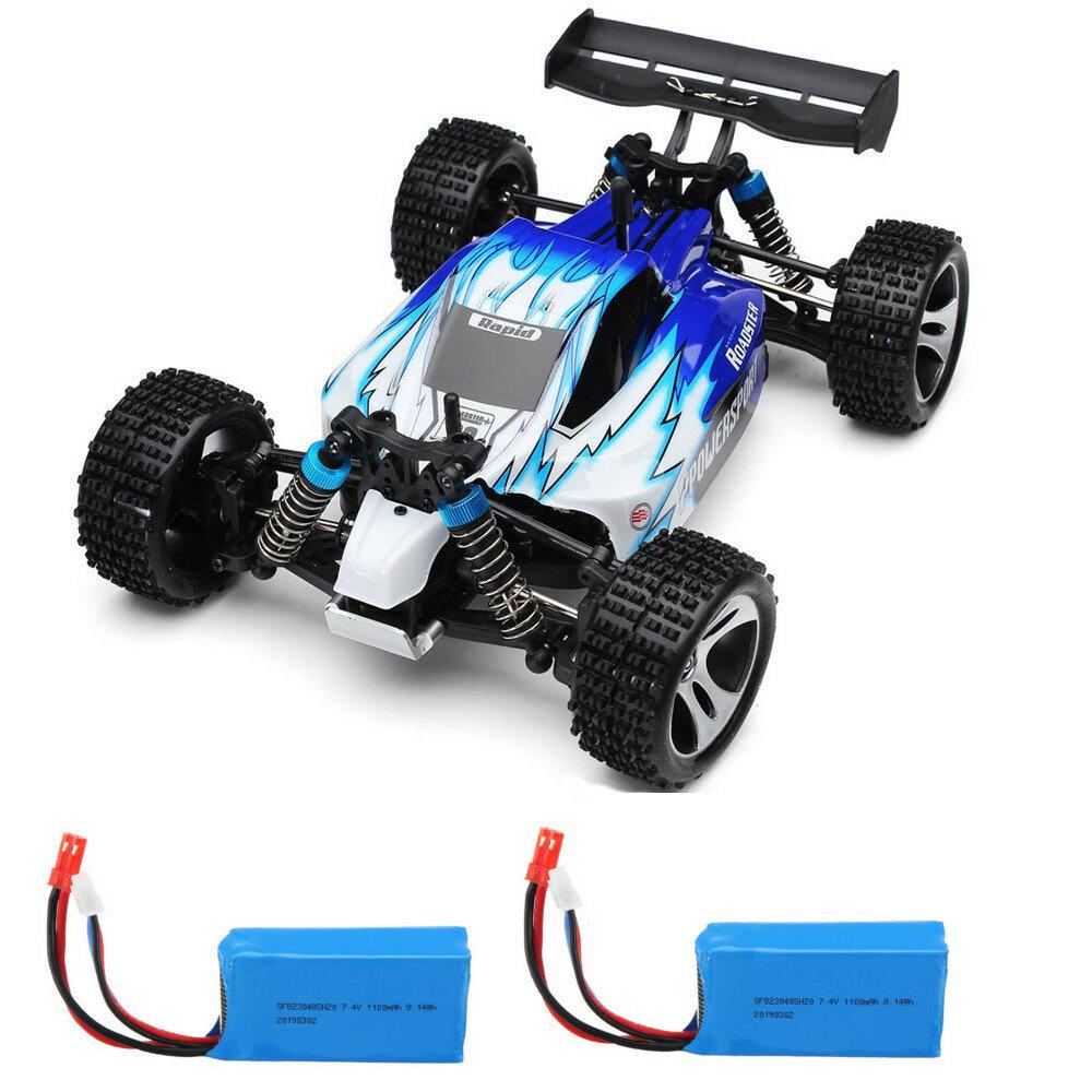 Rc Car with 2 Batteries Version 1/18 2.4G 4WD 50km/h Off Road Truck RTR Toy