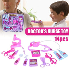 Childrens Play House Toy Curative Box 13 Kinds of Tools Role Playing Doctor for Kids Game