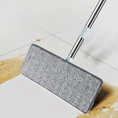 Flat Squeeze Mop and Bucket Wet / Dry Floor Cleaning with 2 Microfiber Pads