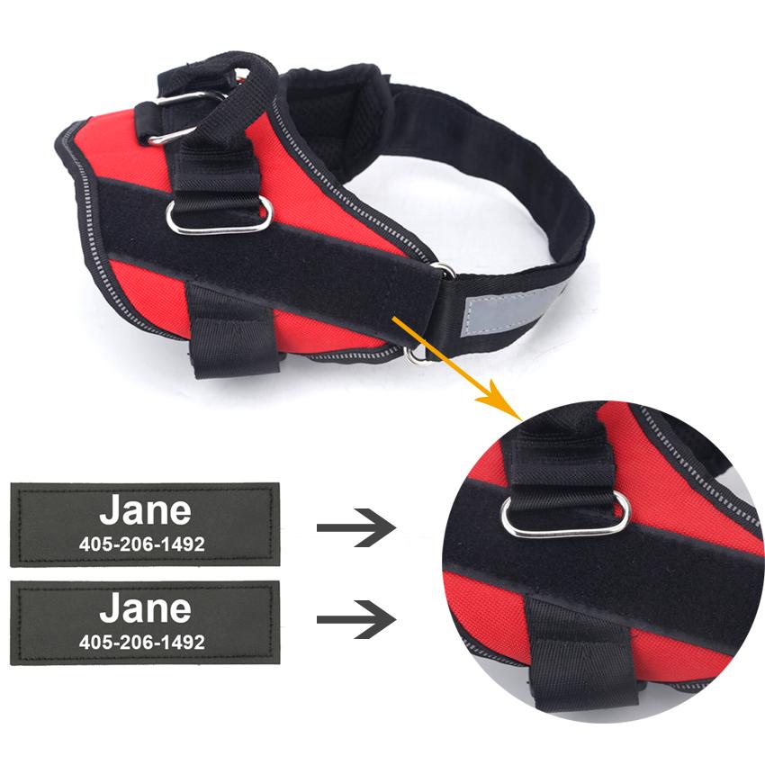 Personalized Dog Harness Reflective Adjustable Pet Vest