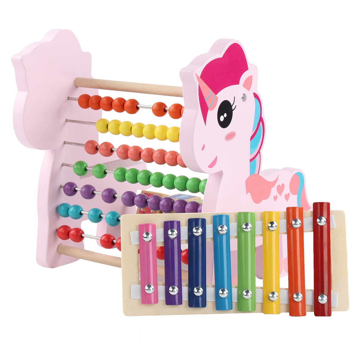 3 in 1 Multi-function Octave Knock Piano Calculator Number Orff Instruments Musical Toy Teaching Aid for Children