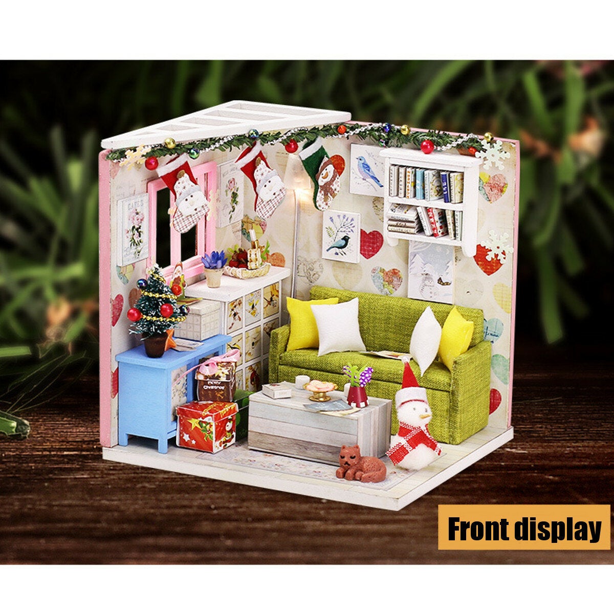 DIY Doll House House Handmade Assembled Educational Toy Art House Christmas Gift Creative Birthday Gift With Dust Cover And Furniture