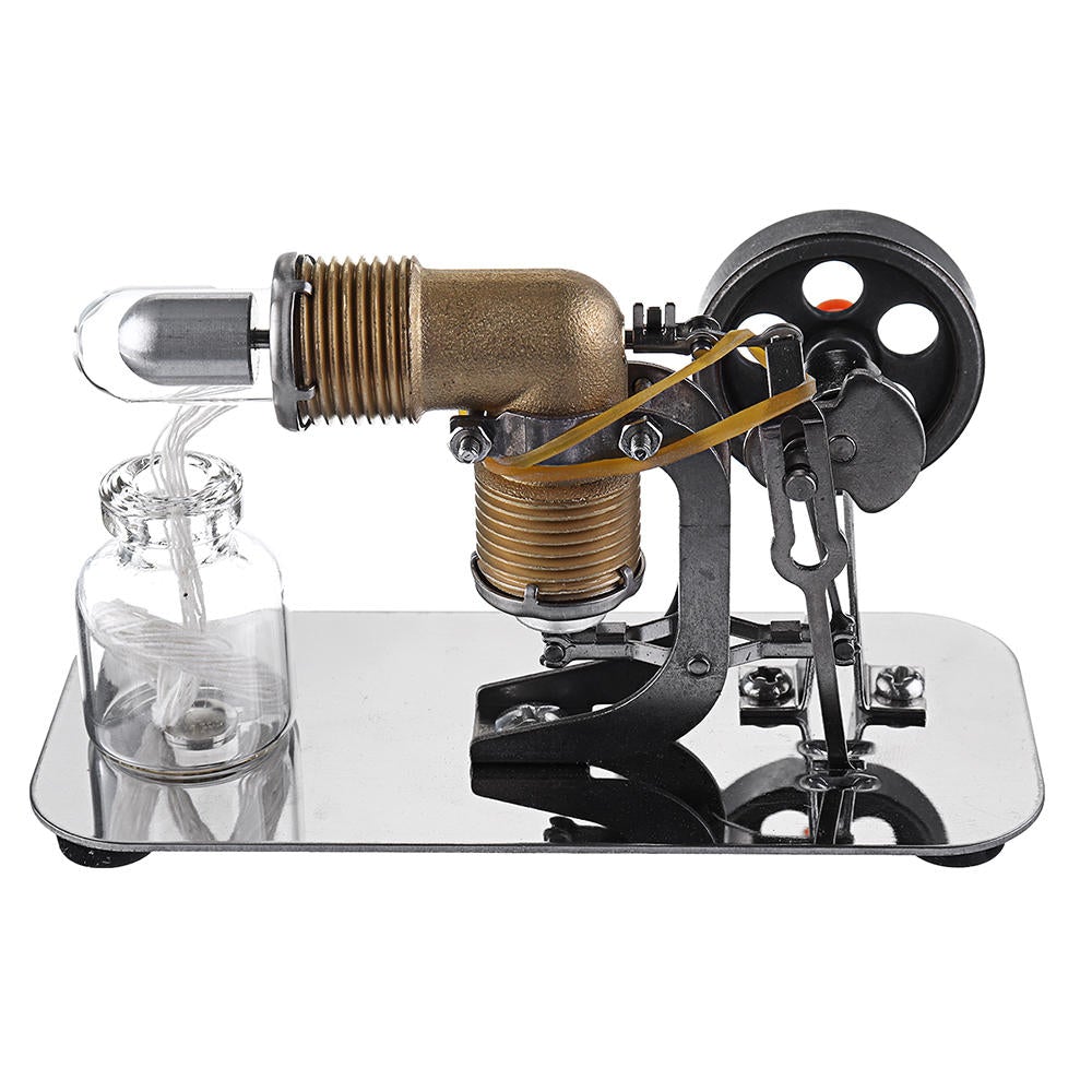 Mini Hot Air Stirling Engine Motor Model Educational Toy Kits