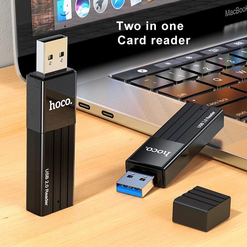 2 In 1 USB 3.0USB 2.0 Card Reader Support Micro SDTF Card Adapter for Laptop Macbook