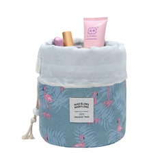 Women Lazy Drawstring Cosmetic Bag Fashion Travel Makeup Organizer Make Up Case Storage Pouch Toiletry Beauty Kit