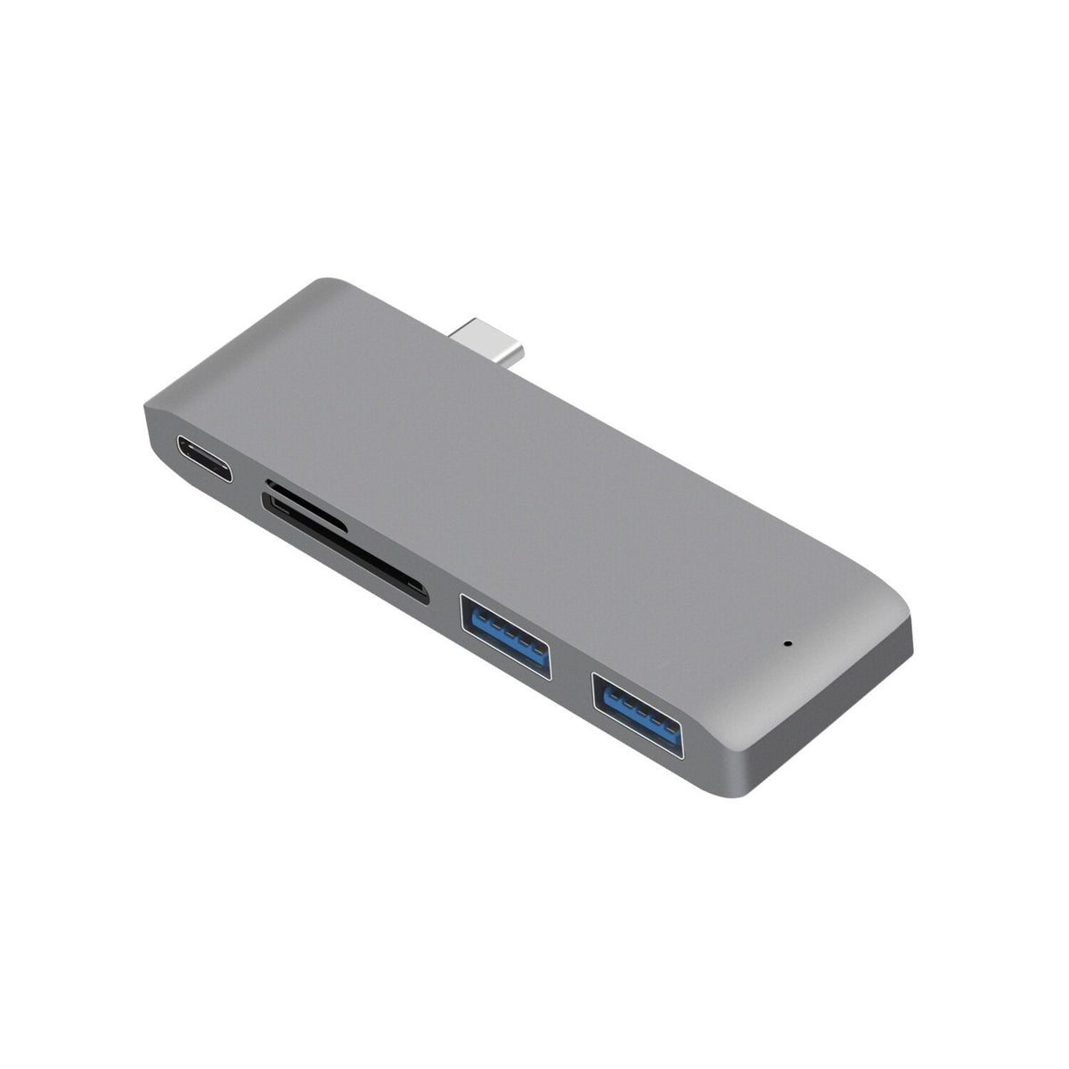 5-in-1 USB-C Docking Station Splitter MacBook HUB Converter Adapter With USB-C PD Power Delivery *1 USB3.0*2 Memory Card Reader