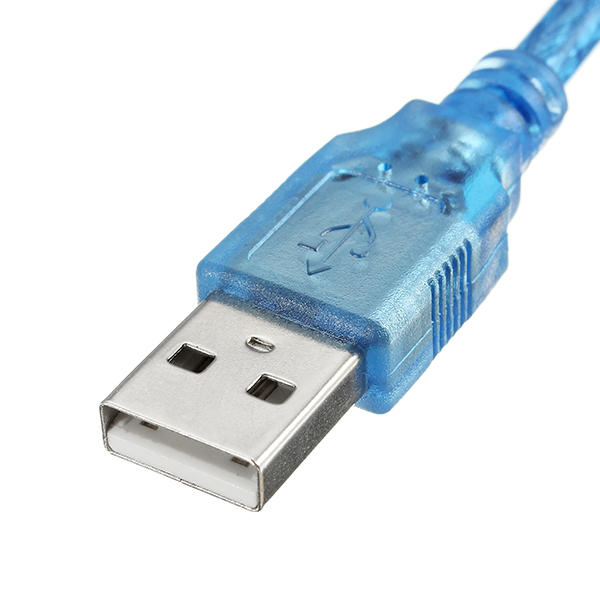 5FT 1.5m Clear Blue USB 2.0 Extension Male to Female Connector Cable