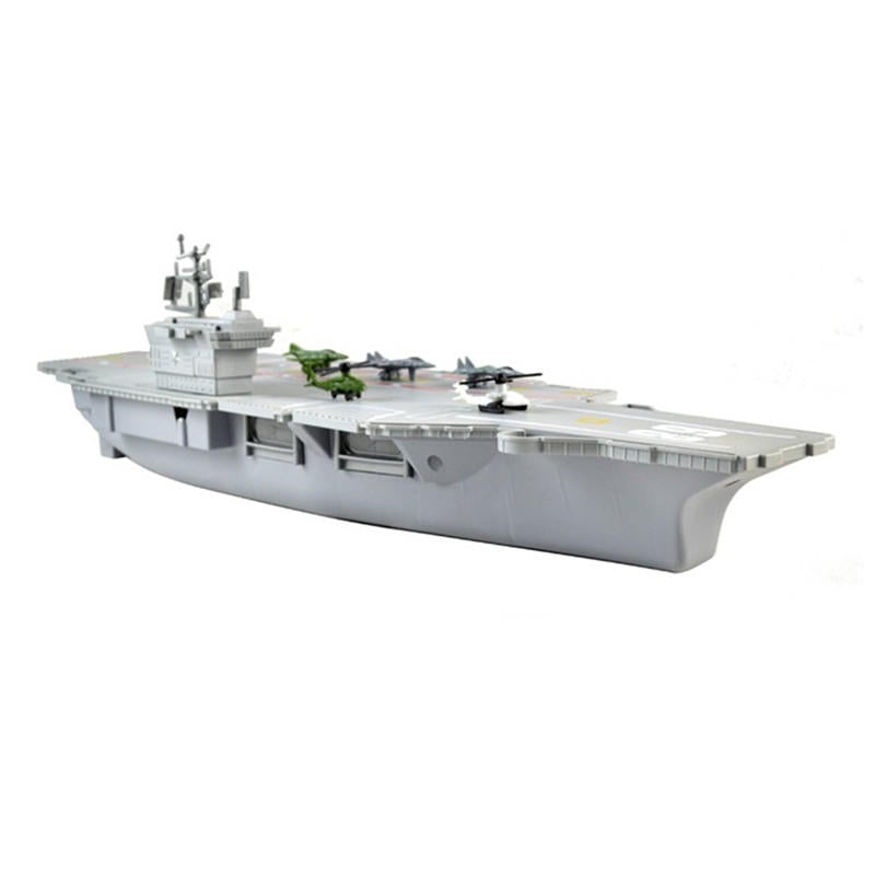 Simulation Aircraft Carrier Static Model With Six Airplane For Kids Children Christmas Gift Toys