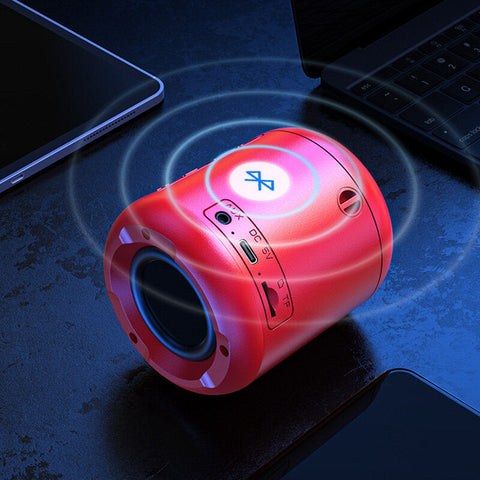 Portable Wireless bluetooth 5.0 Speaker Subwoofer TWS Interconnection 3 Playback Modes 1400mAh Battery Life for Home Outdoor
