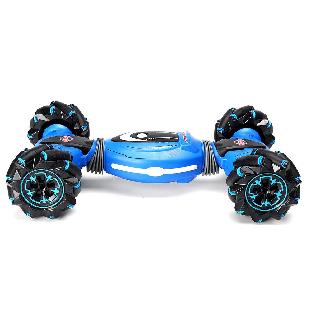 RC Stunt Car 2.4G Remote Control Gesture Sensor All-Terrain Toy Cars Double Sided Rotating Off Road 360 Flips with Lights Music Drift Dancing RC Vehicle Toy