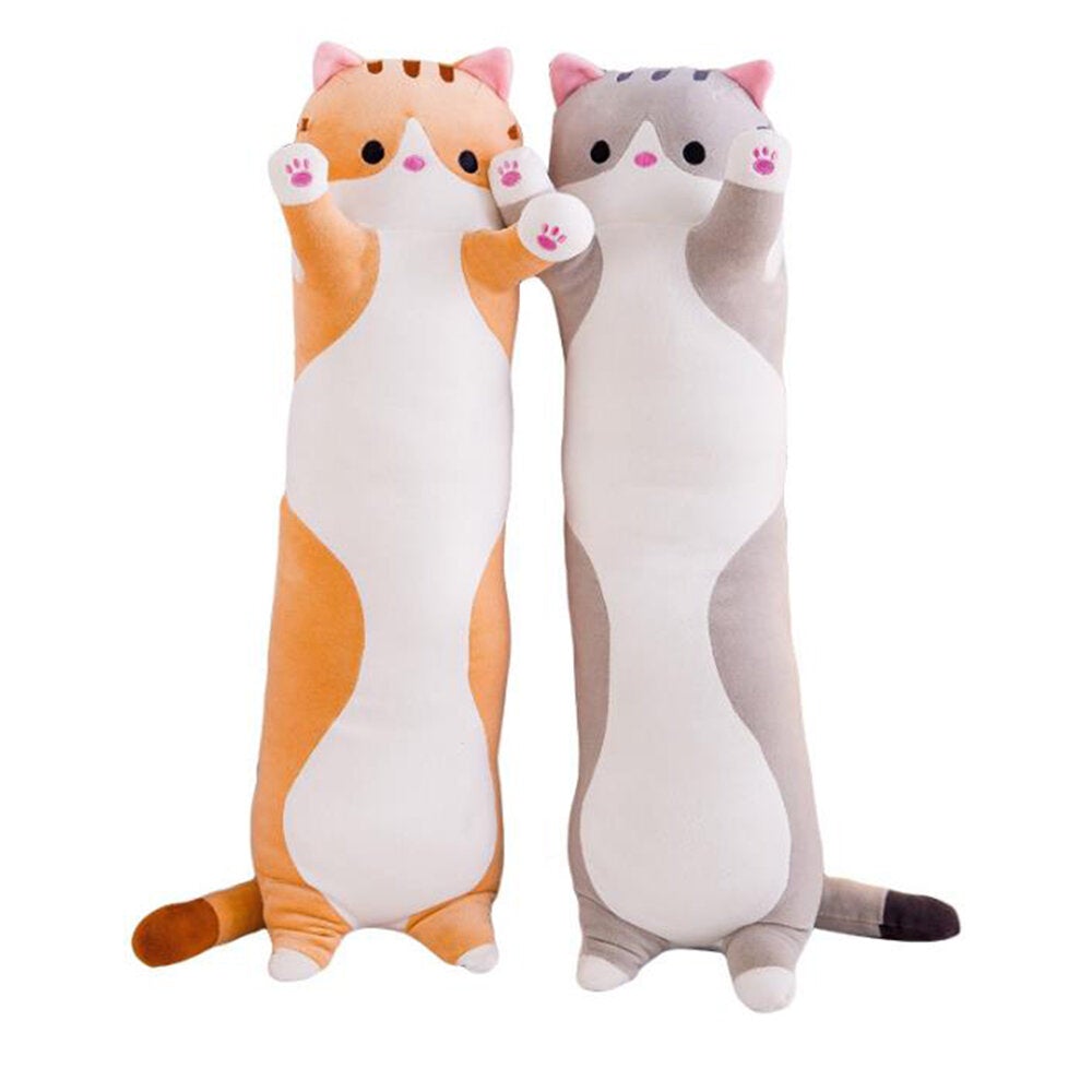 110/130cm Cute Plush Cat Doll Soft Stuffed Pillow Doll Toy for Kids