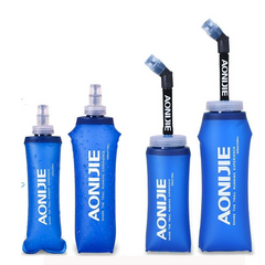 Foldable Silicone Soft Flask Water Bottle Traveling Running Kettle Hydration Pack Bag Sports Bottles