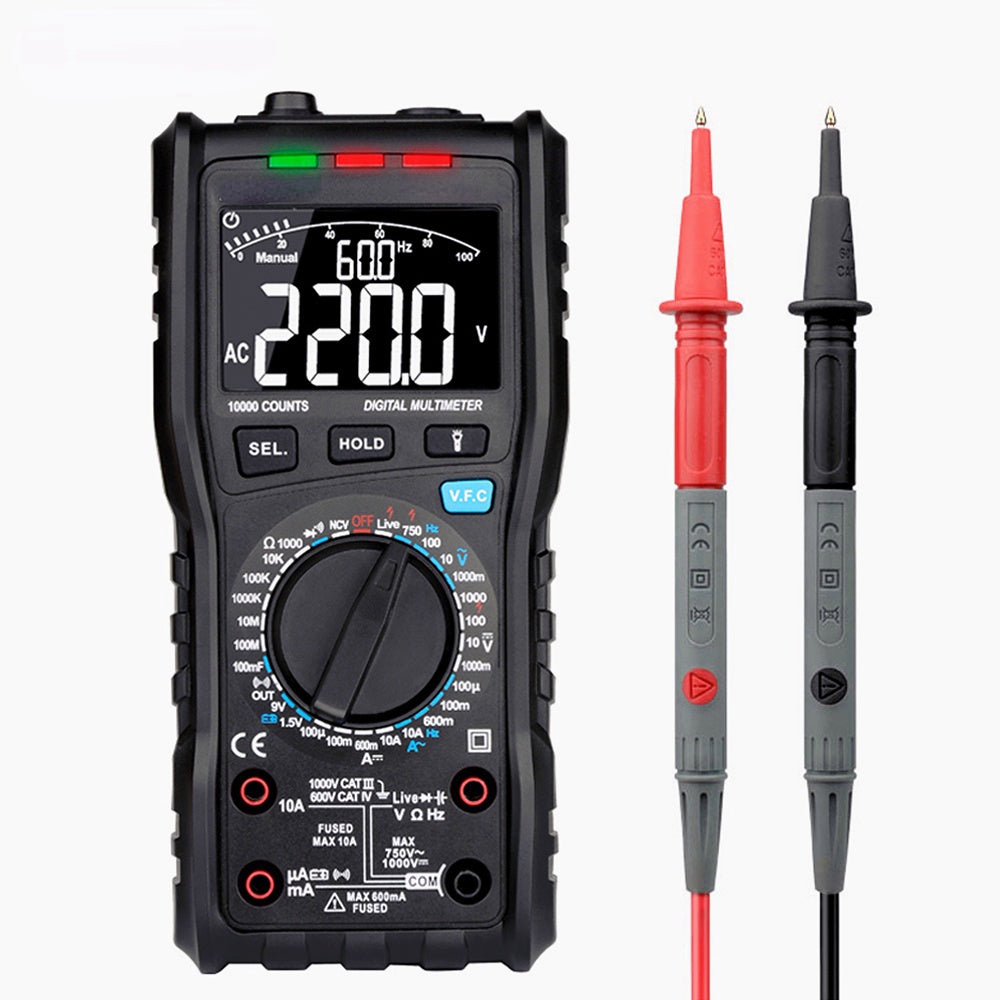 Multi-functional Digital Multimeter 10000 Counts NCV Voltage Current Testing