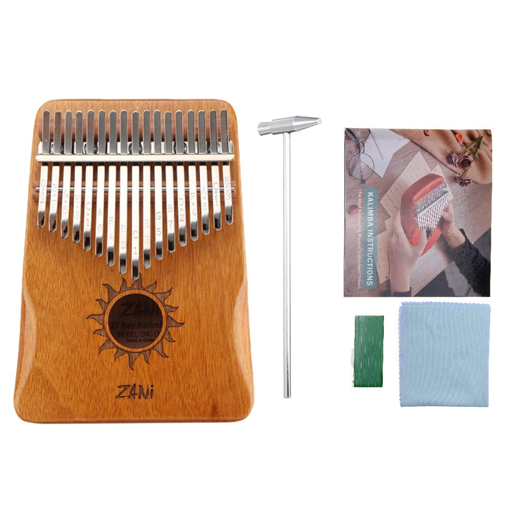 17 Key Kalimba Acacia Thumb Finger Piano Musical Gift for Music Lover,Children,Beginners