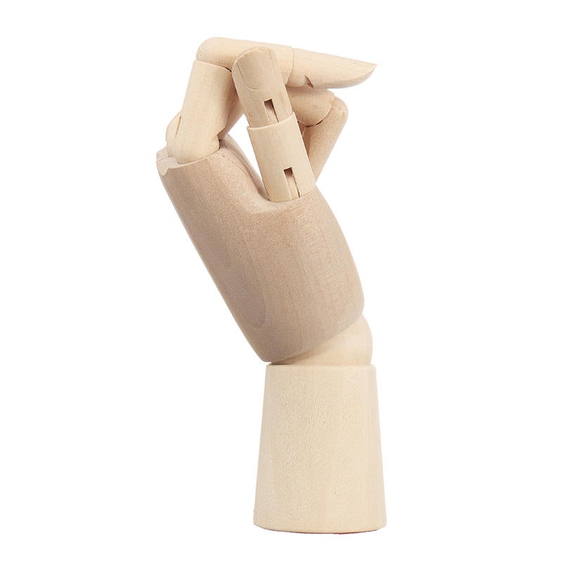 Wooden Artist Articulated Left Hand Art Model SKETCH Flexible Decoration