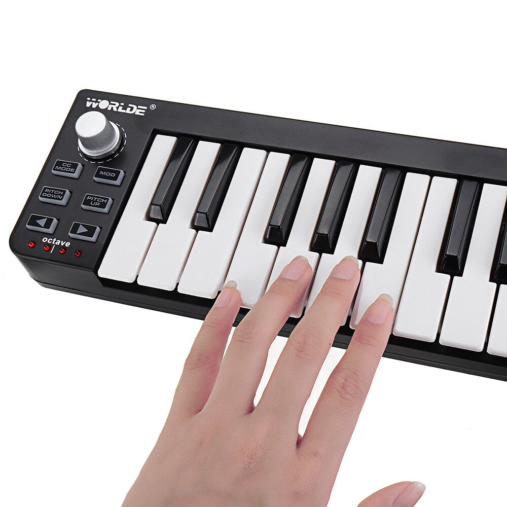 Portable Electronic MIDI Keyboard Mini 25 Key USB MIDI Controller