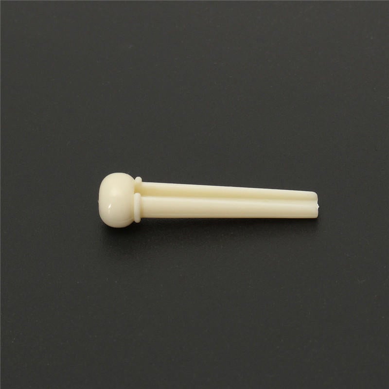 6 Pcs Guitar Bridge Pins Plastic String End Peg for Acoustic Guitar Replacement