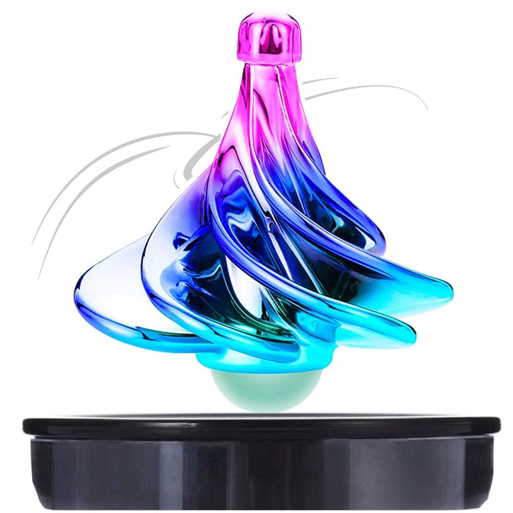 Pneumatic Gyro Colorful Wind Blowing Spinning Top Decompression Toy for Kids Party Gift