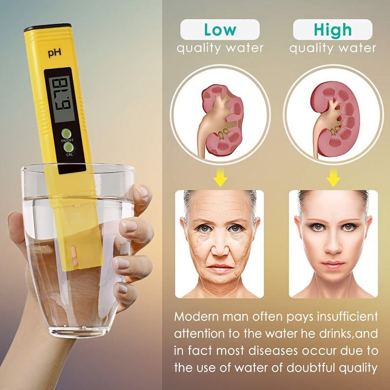 PH Meter for Water Hydroponics Digital PH Tester Pen Pocket Size