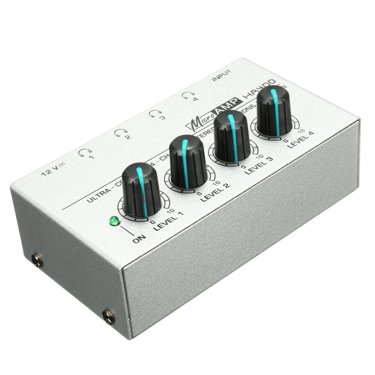 4 Channel Headphone Ultra-compact Audio Stereo Amp Microamp Amplifier